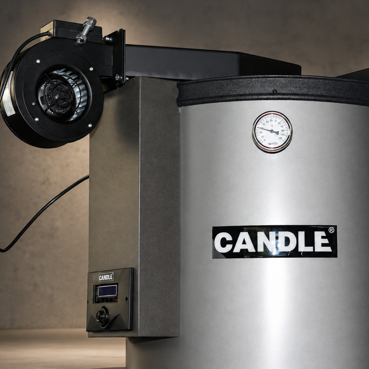 Centrală pe lemne CANDLE cu Controler TECH ST-88zPID